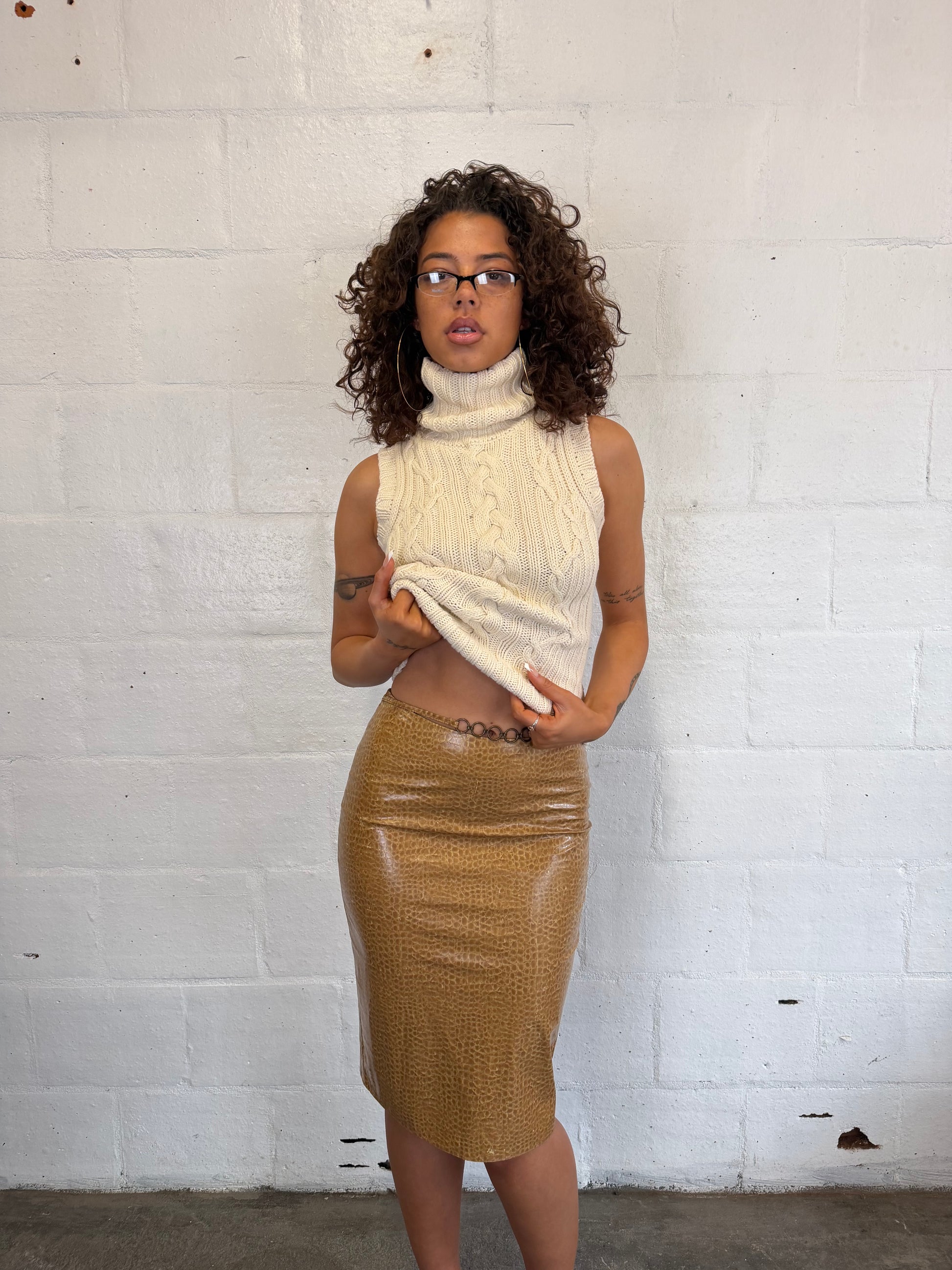 Cable Knit Top
