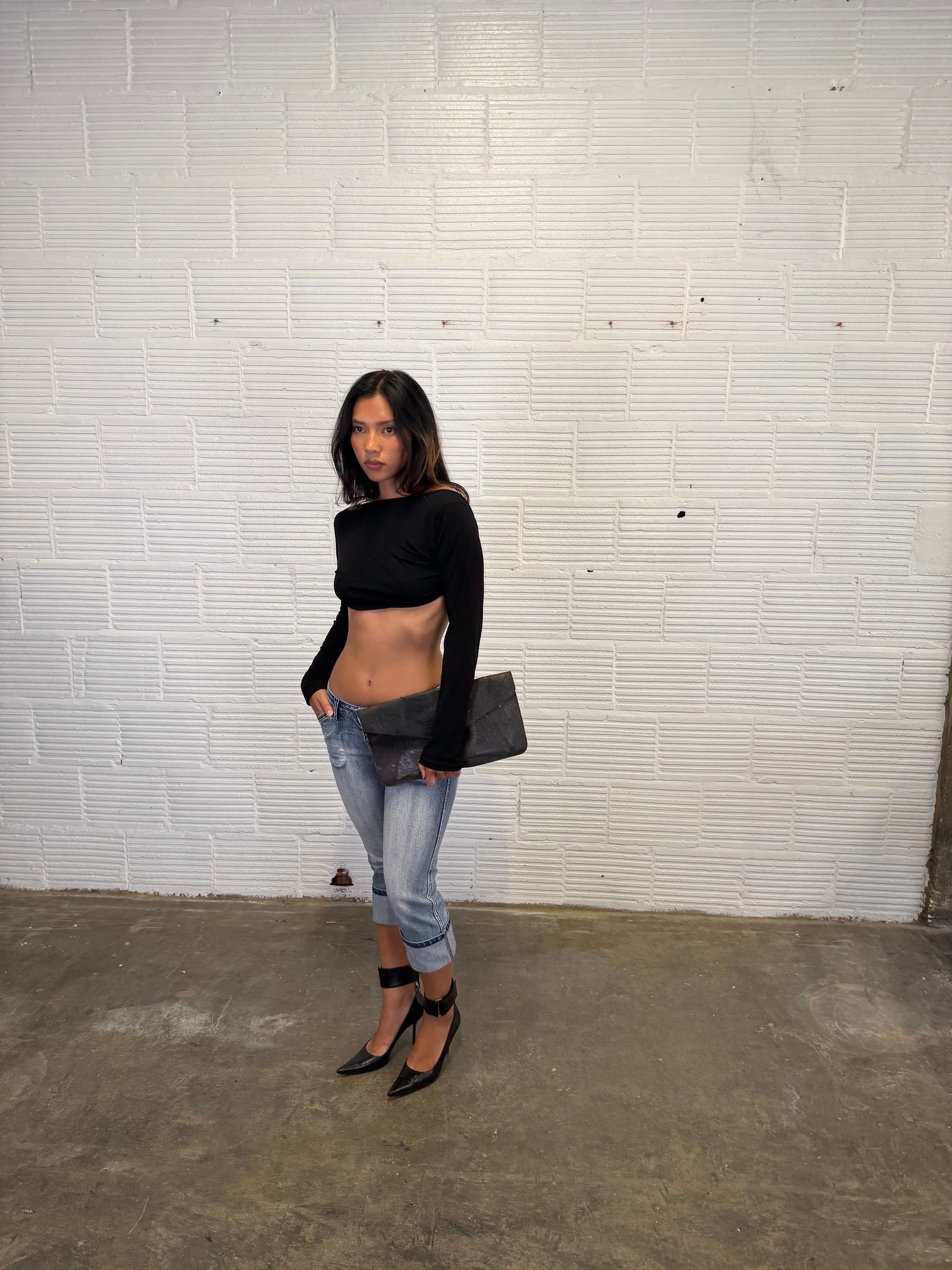 Denim capris