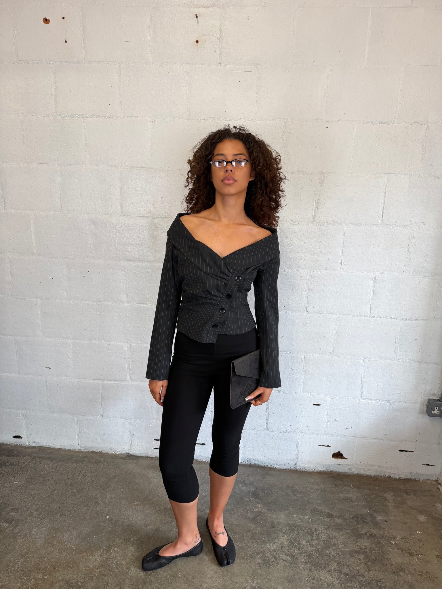 Asymmetric Blazer Top