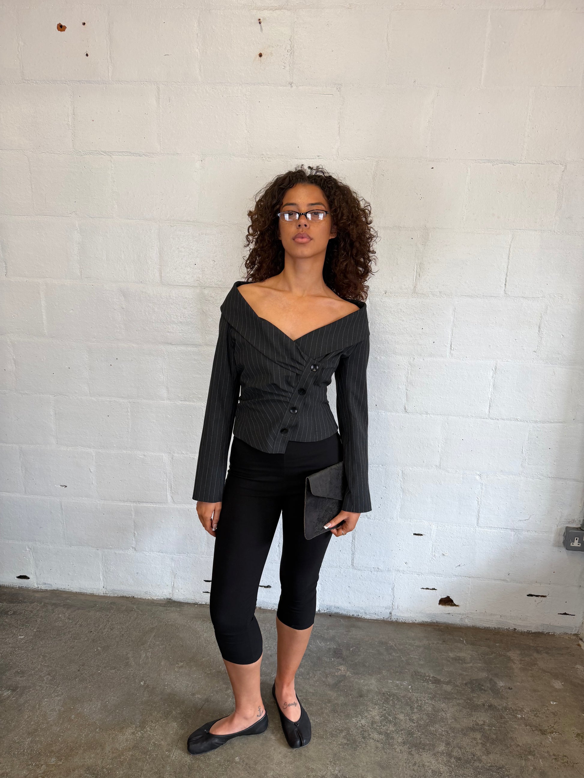 Asymmetric Blazer Top