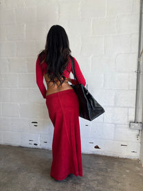 Red Wrap Top