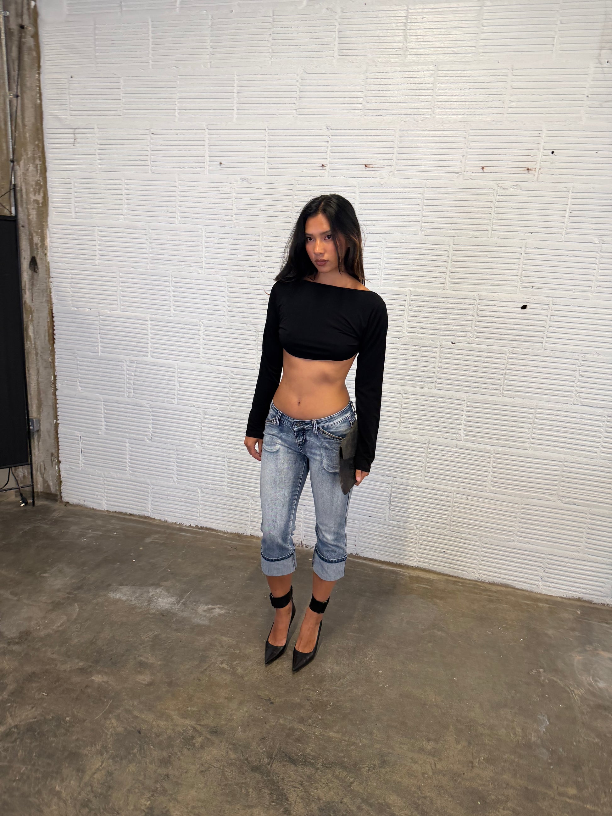 Denim capris