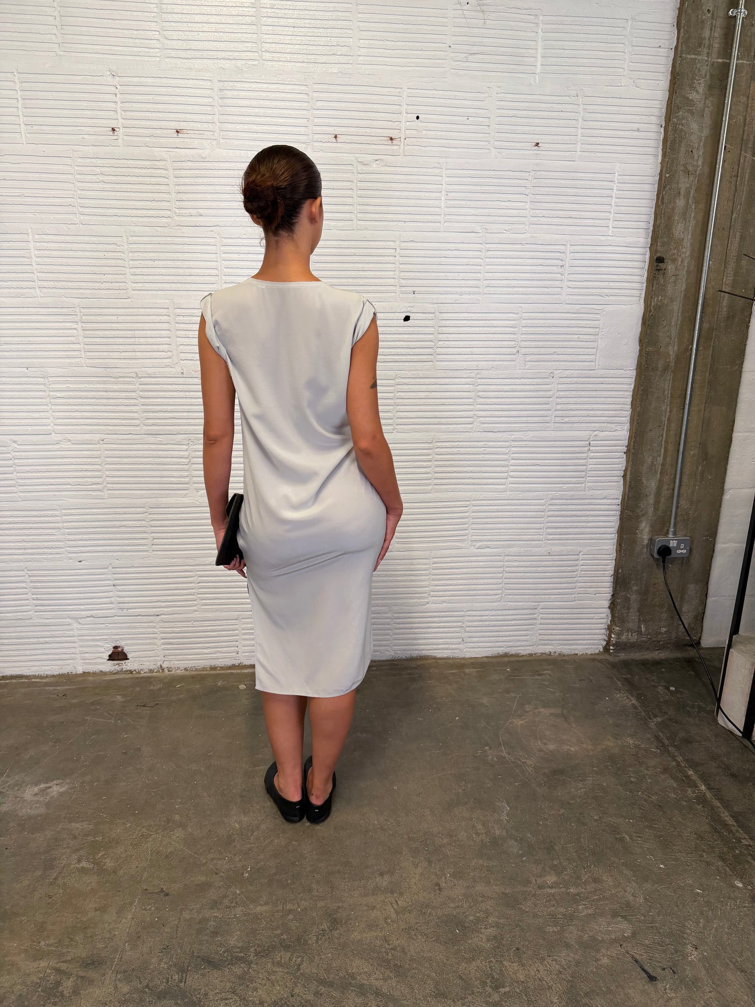 Slate Waterfall Dress