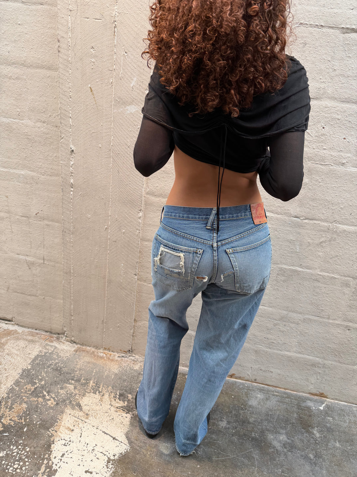 Evisu Distressed Jeans