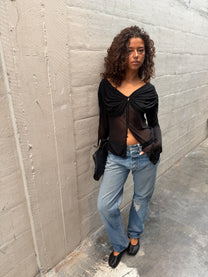 Evisu Distressed Jeans