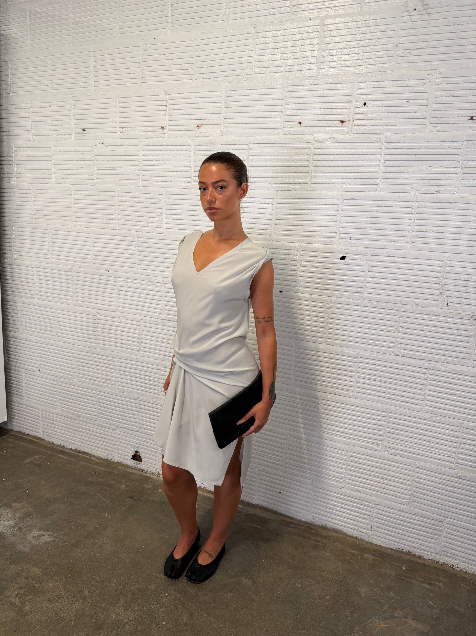 Slate Waterfall Dress