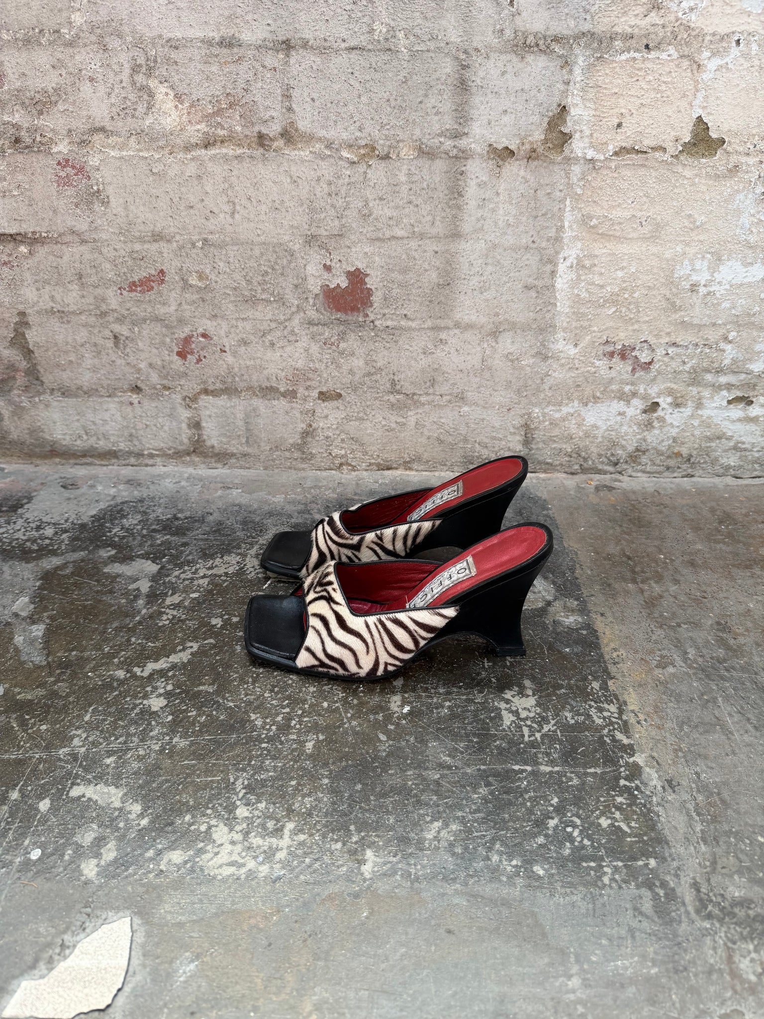 Zebra Print Mule