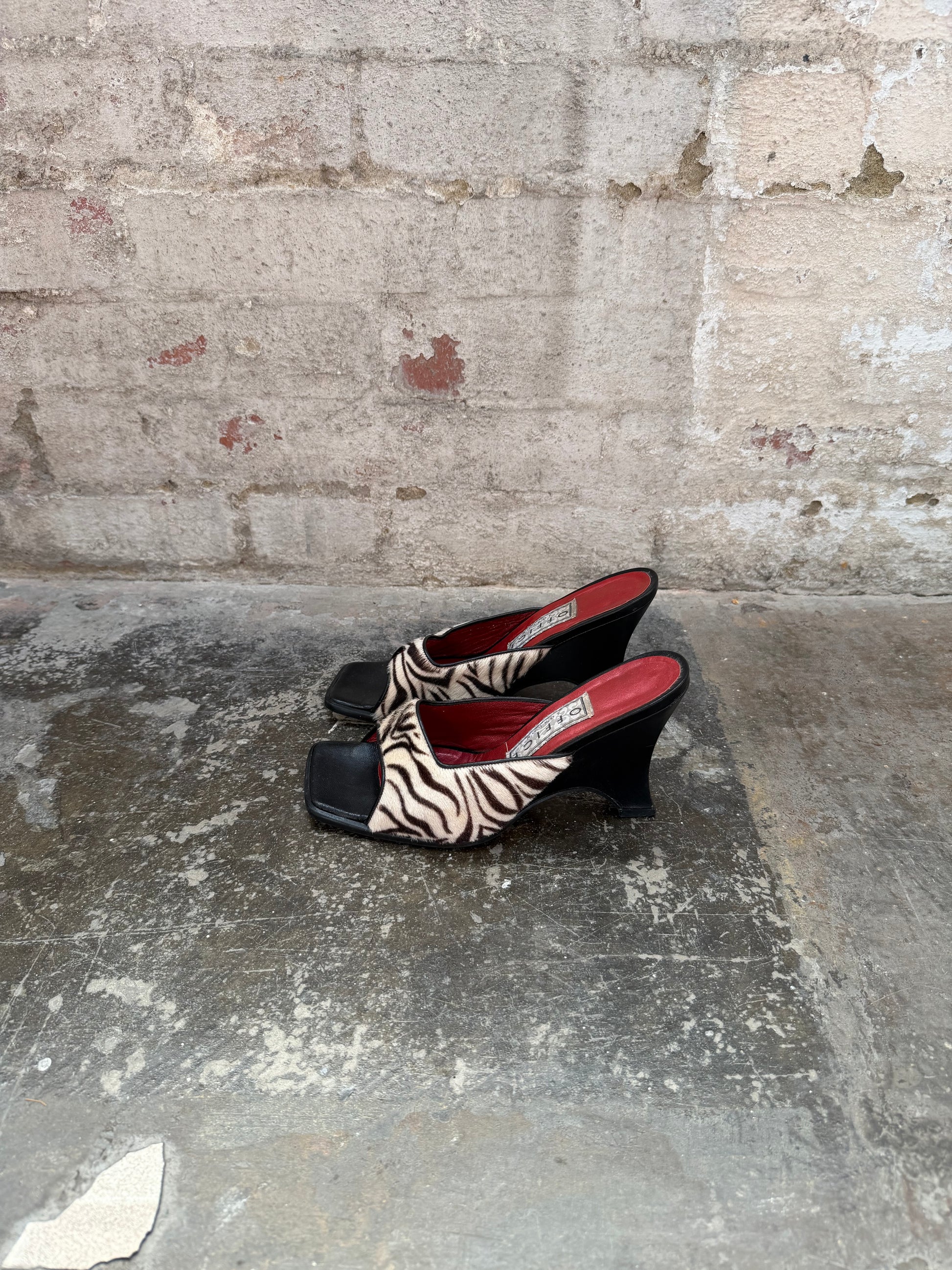 Zebra Print Mule