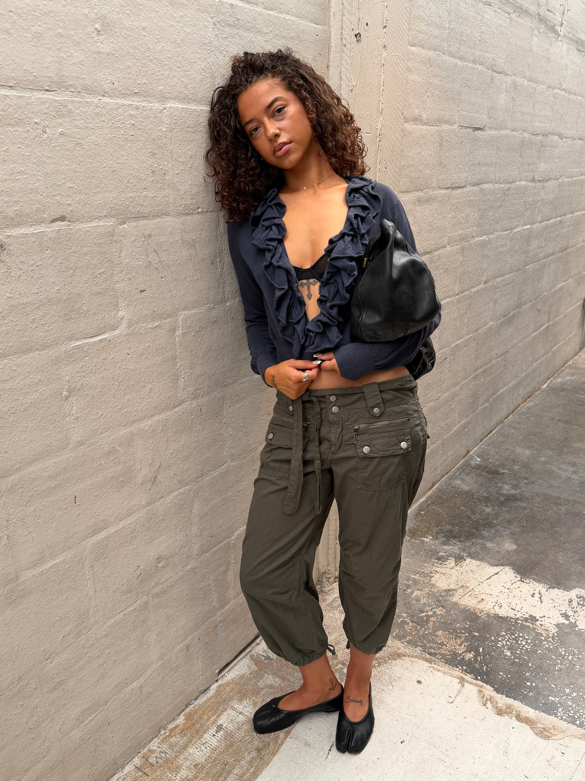 Benneton Frilly Cardigan