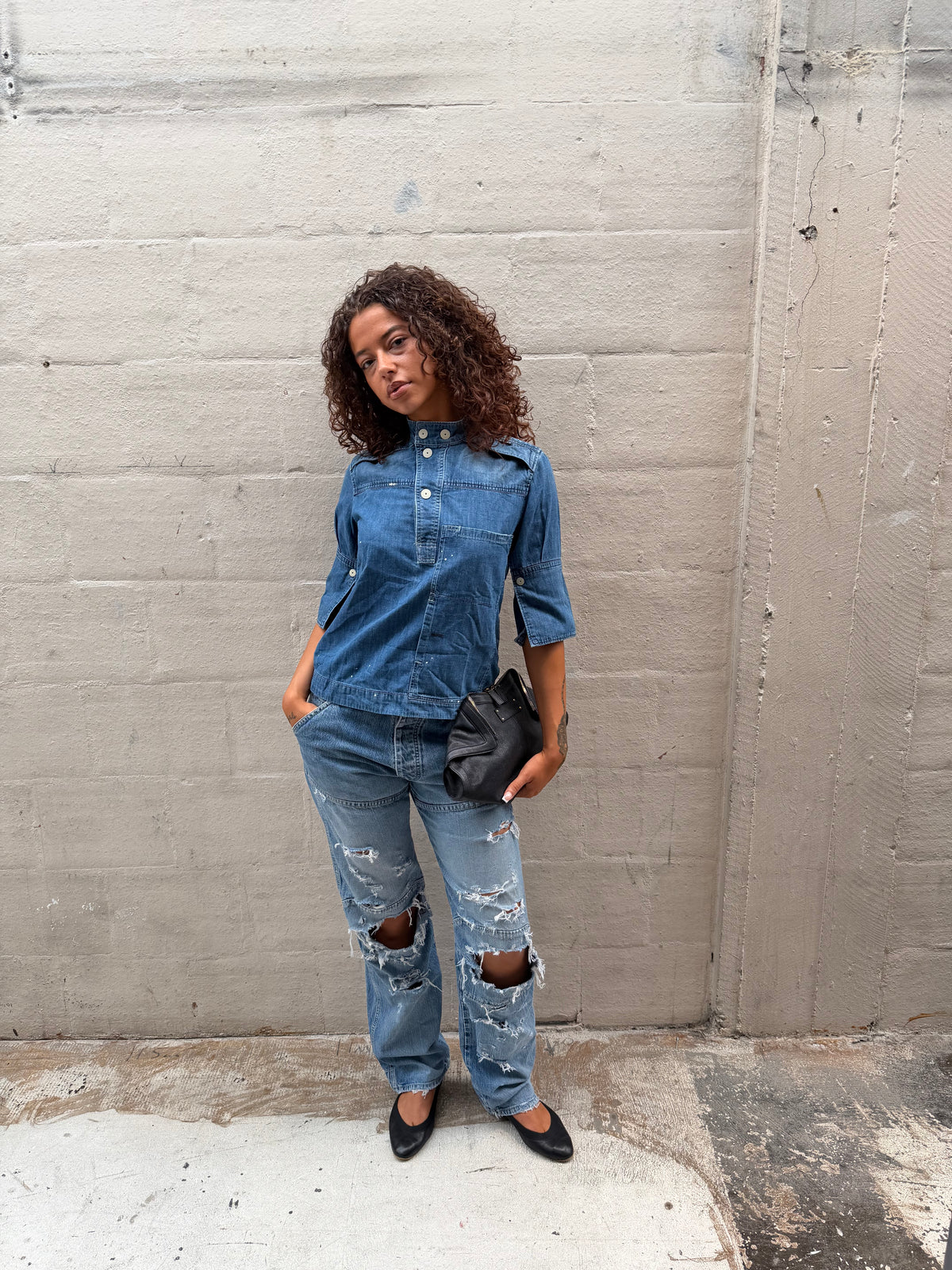 G star denim shirt