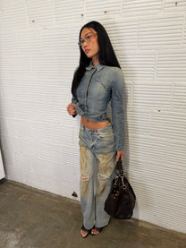 Denim Corset Jacket