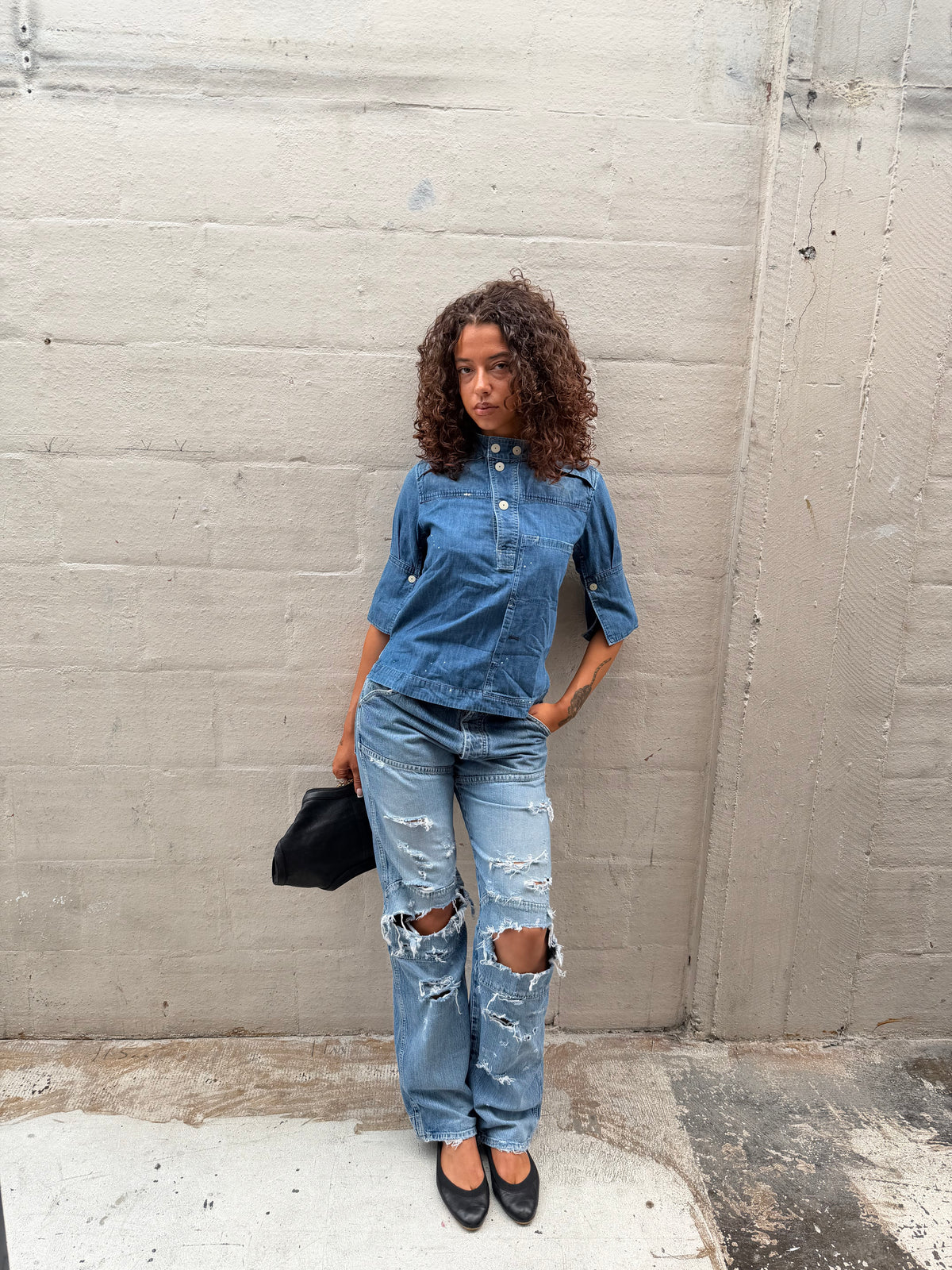 G star denim shirt