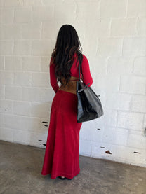 Red Wrap Top