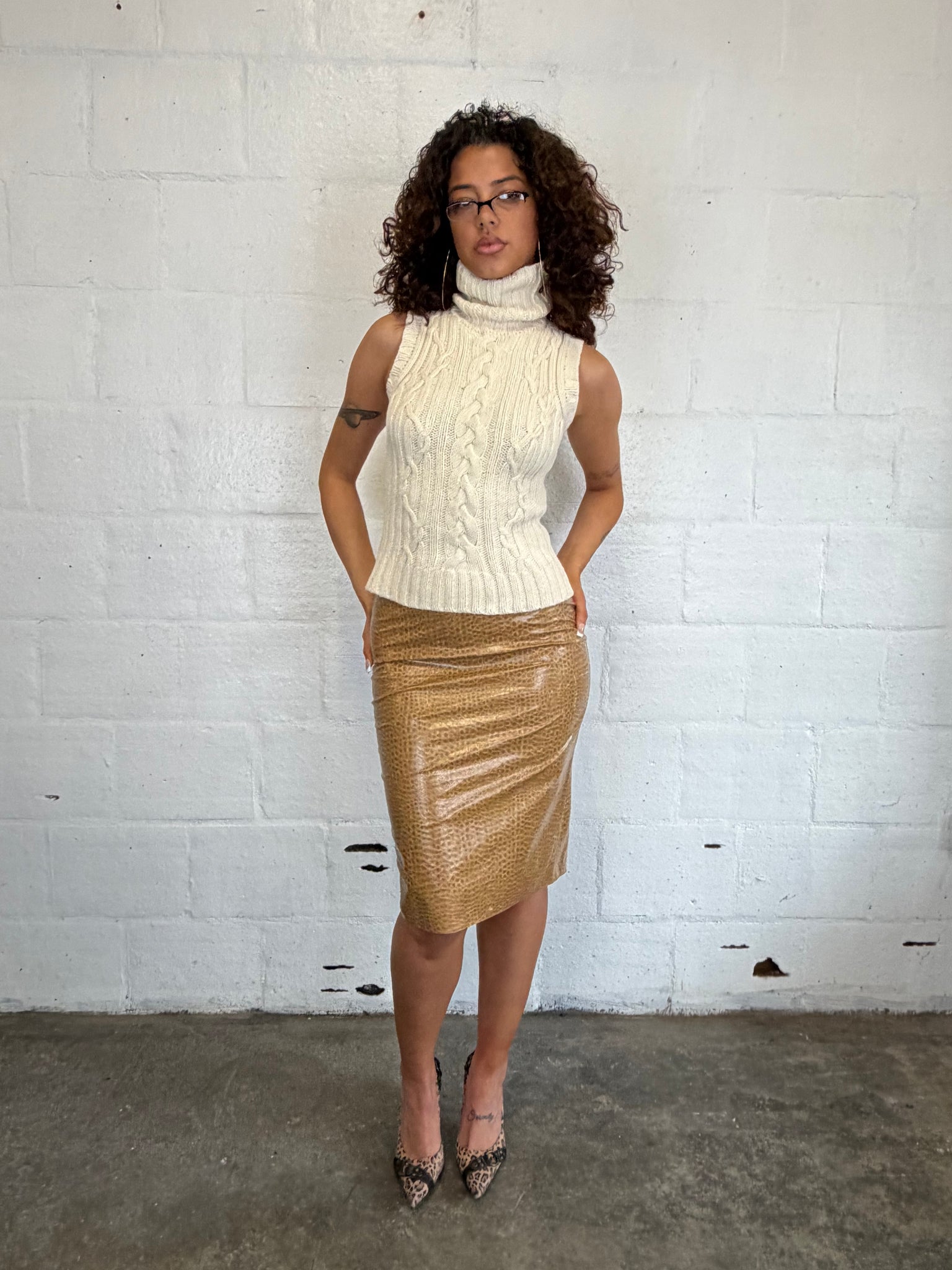 Cable Knit Top