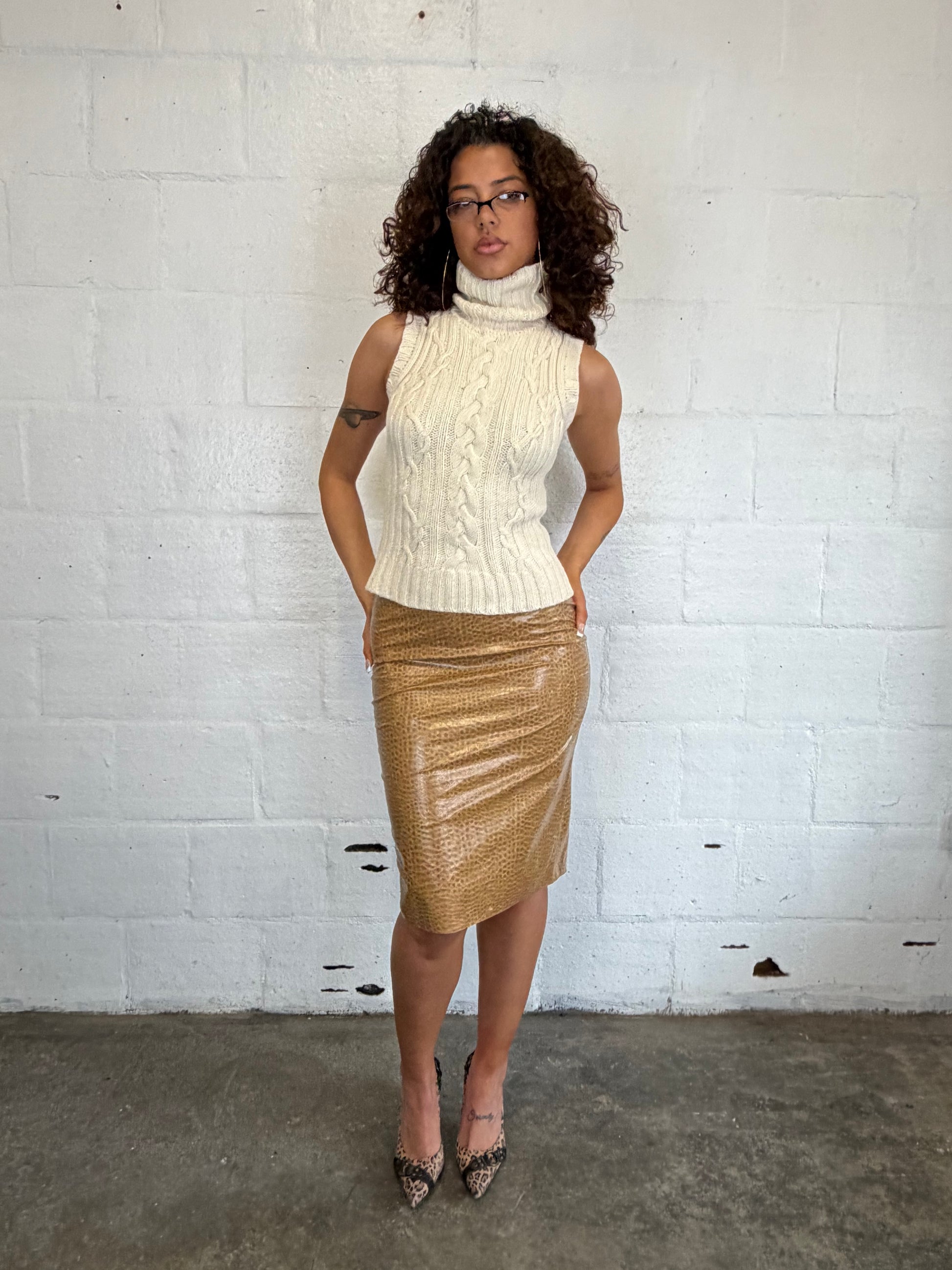 Cable Knit Top