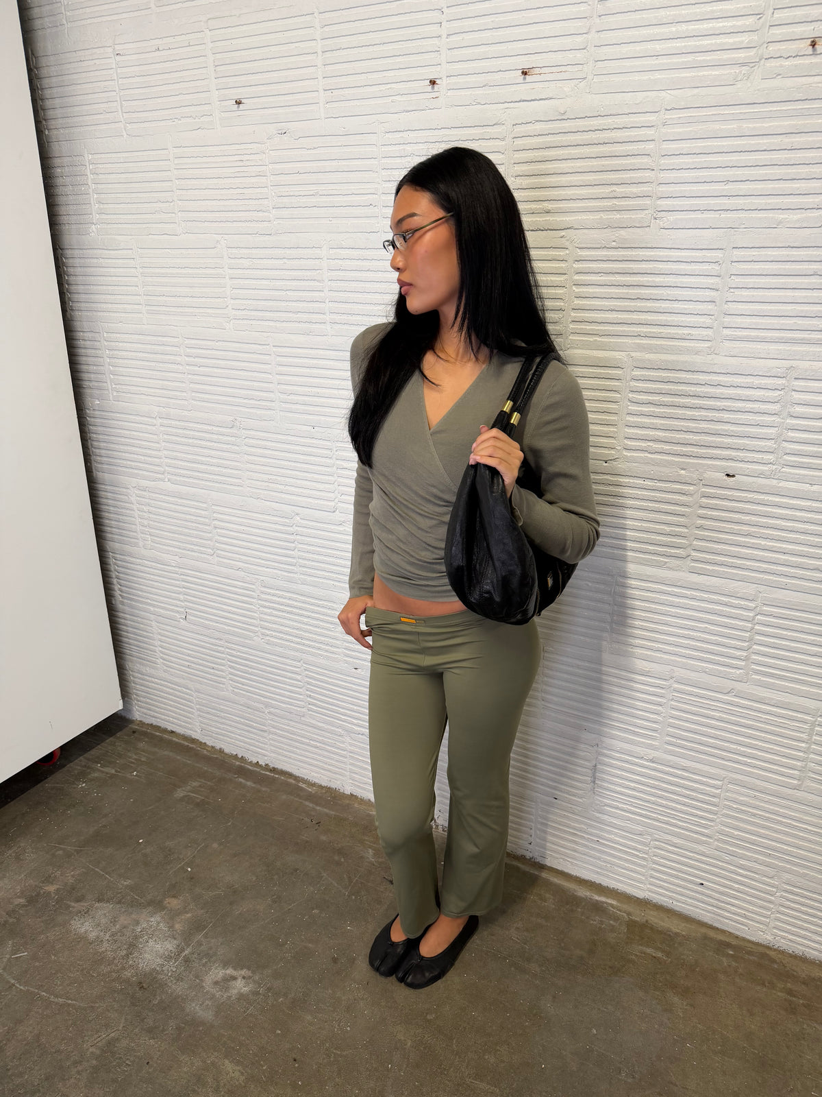 Knit Wrap Top