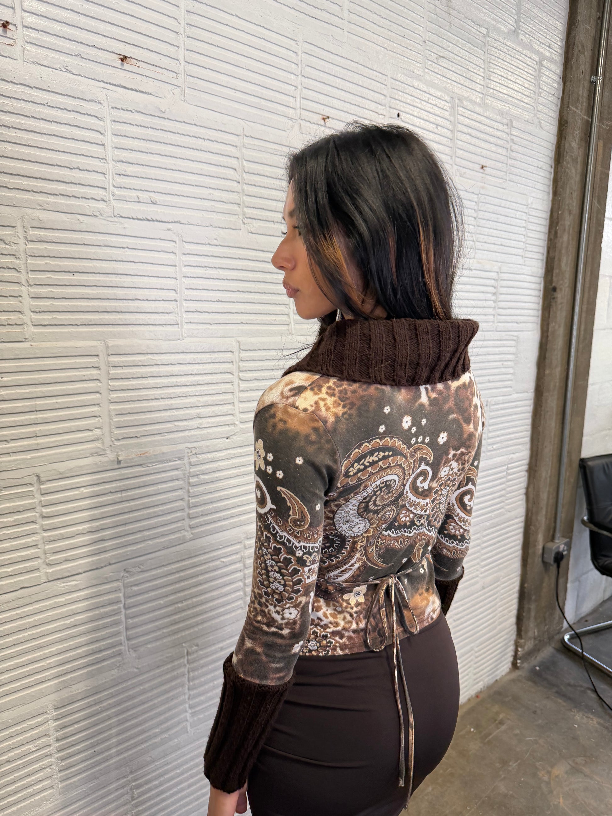Leopard Wrap Top