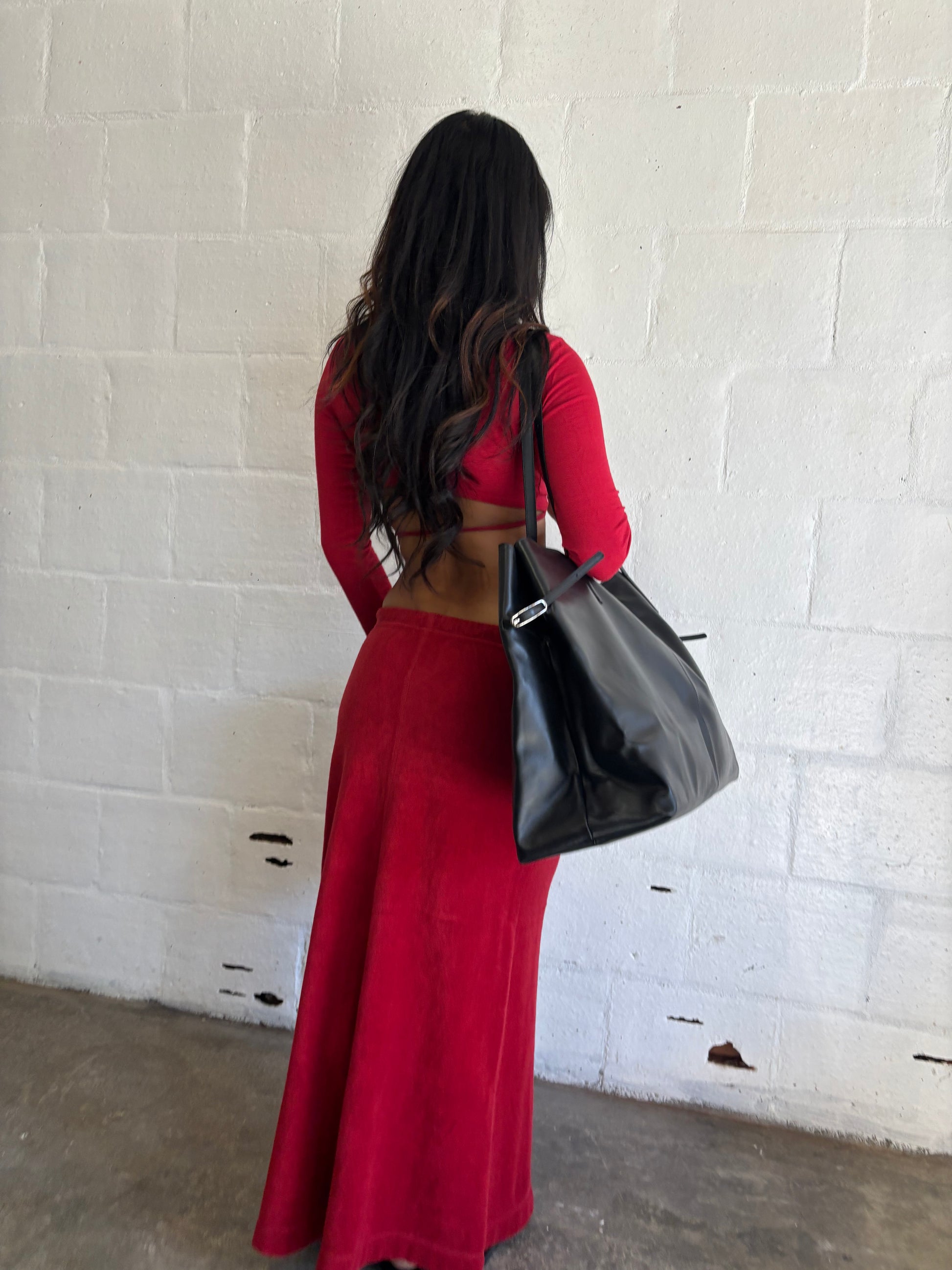 Red Wrap Top