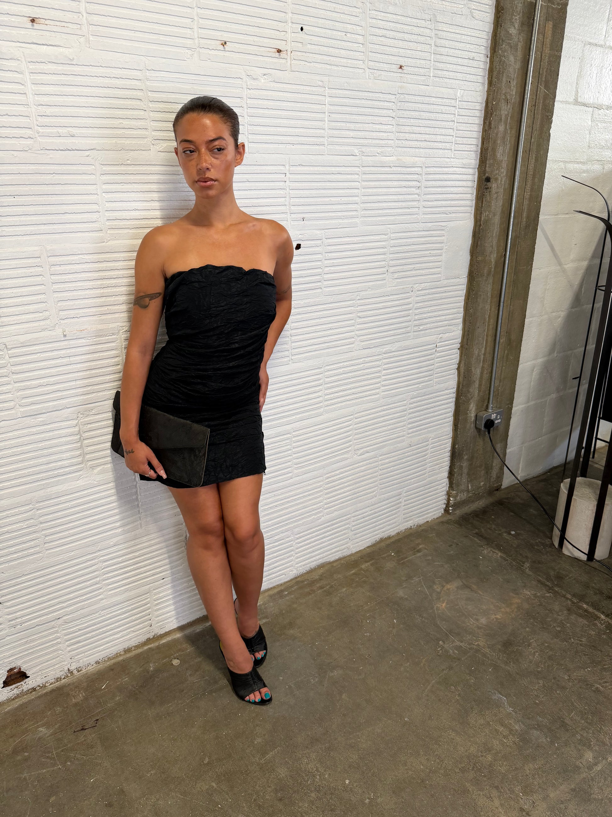 Textured Mini Dress