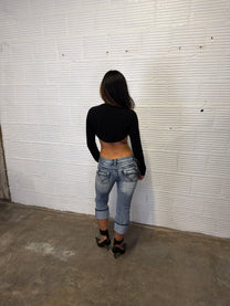 Denim capris
