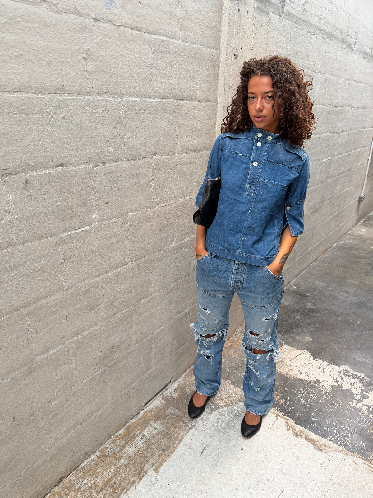 G star denim shirt