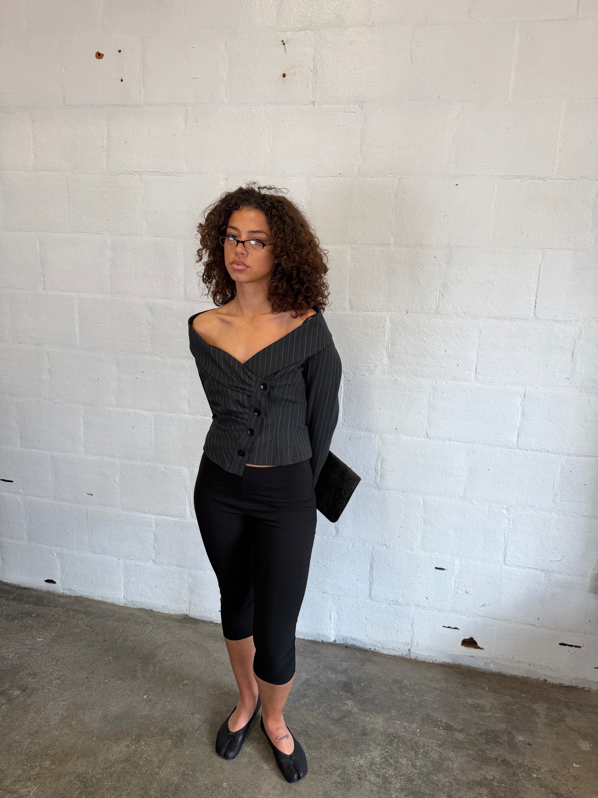 Asymmetric Blazer Top
