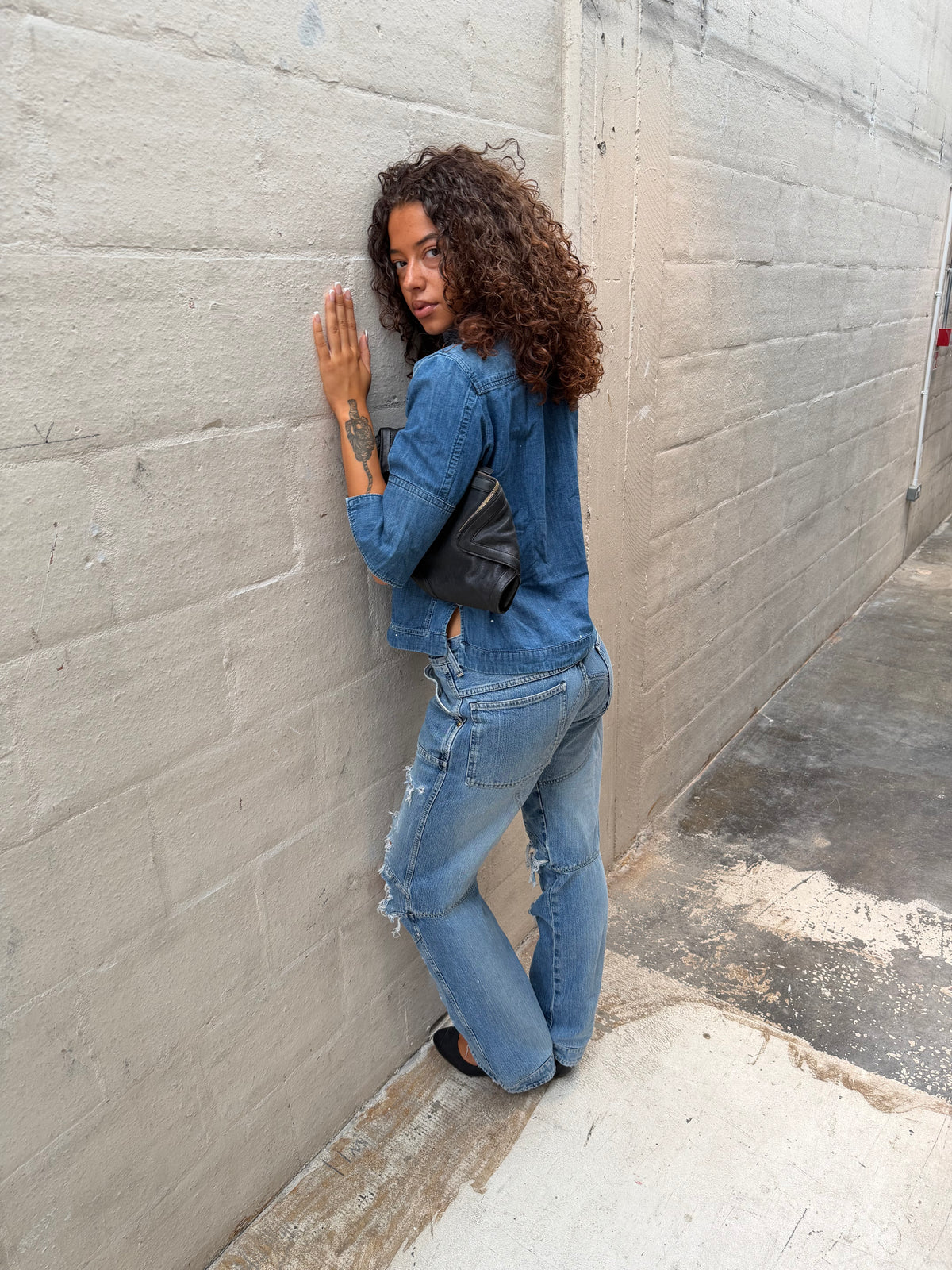 G star denim shirt