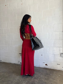 Red Wrap Top