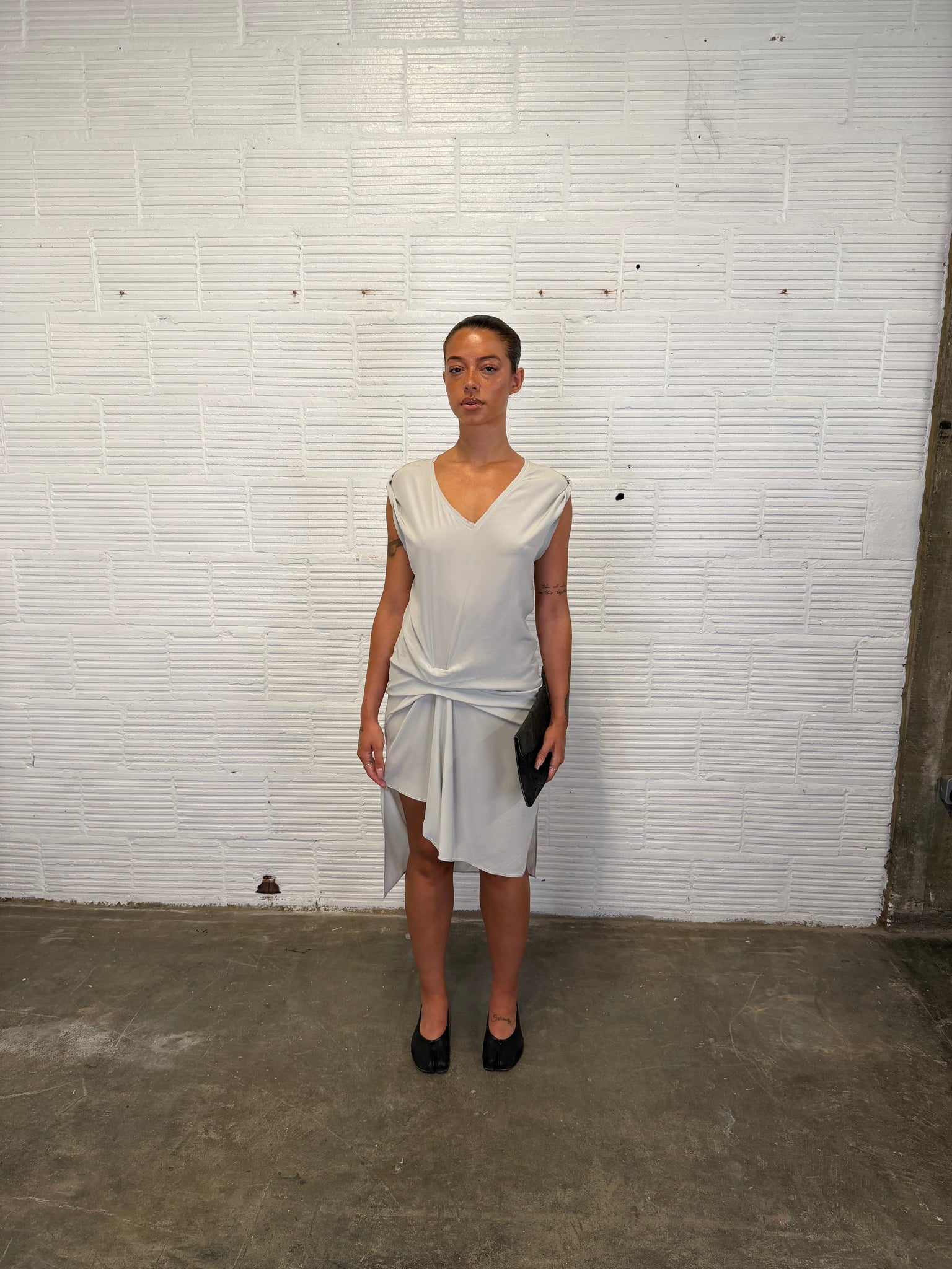 Slate Waterfall Dress