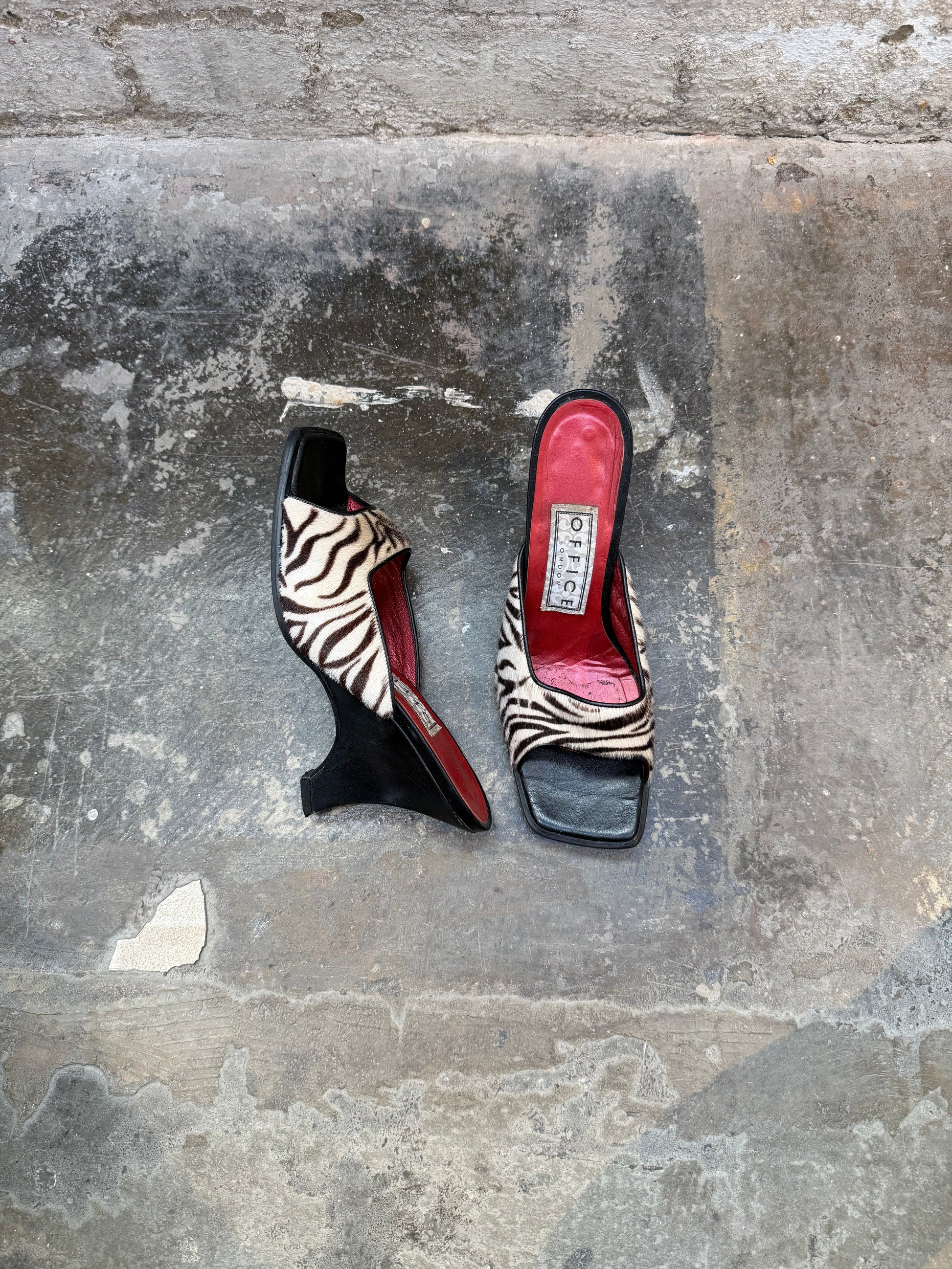 Zebra Print Mule