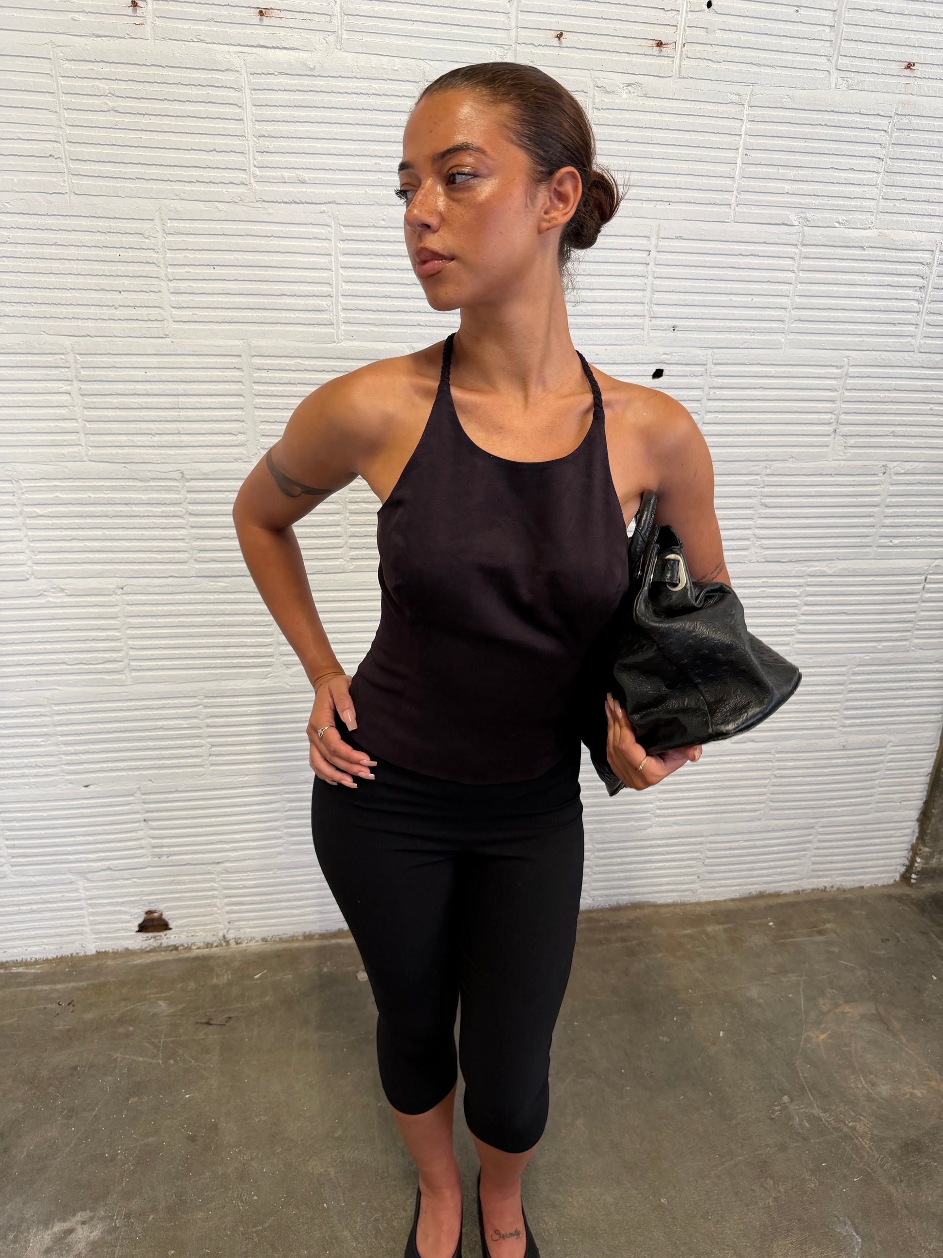 Plum Suede Top