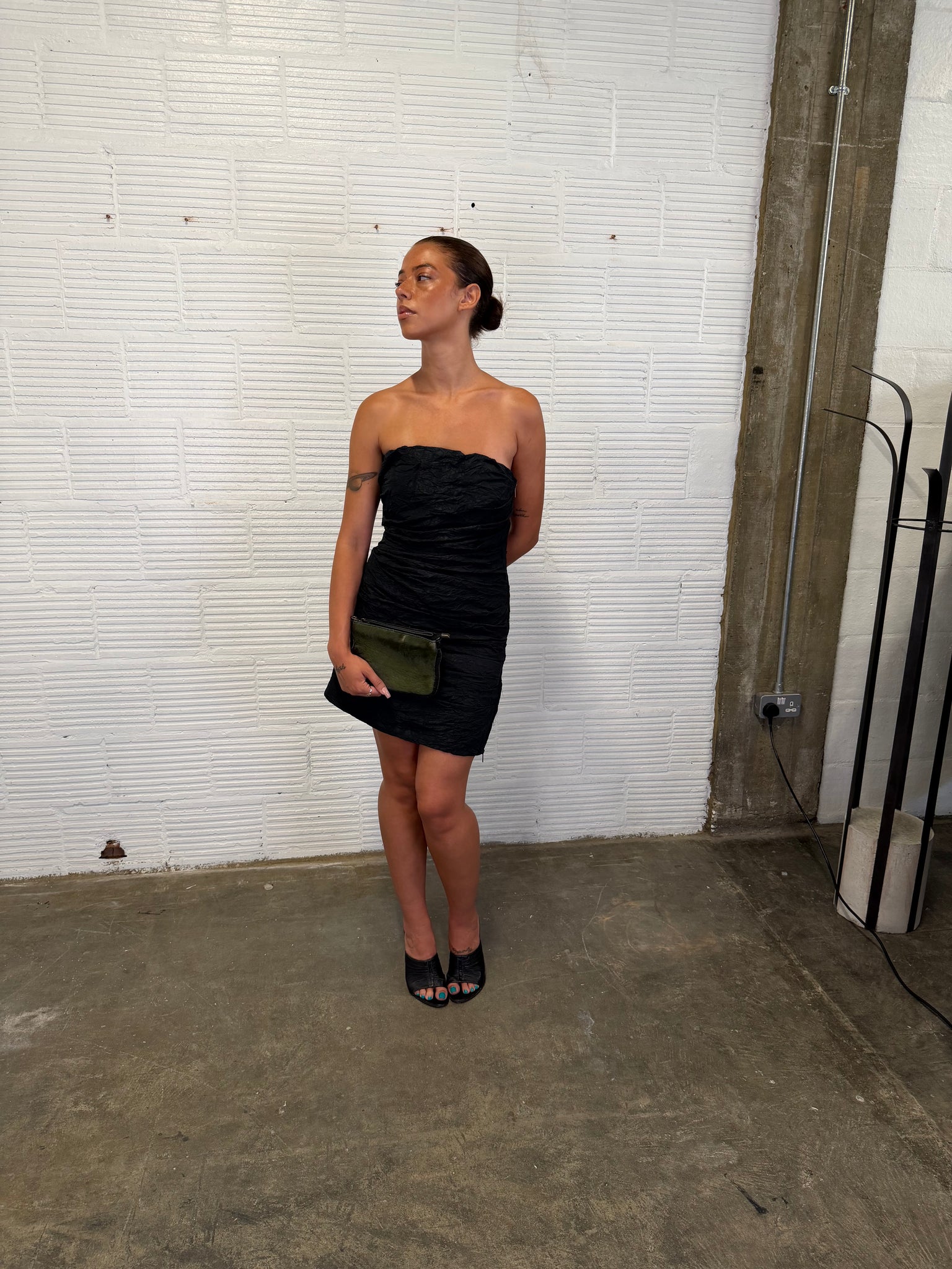 Textured Mini Dress