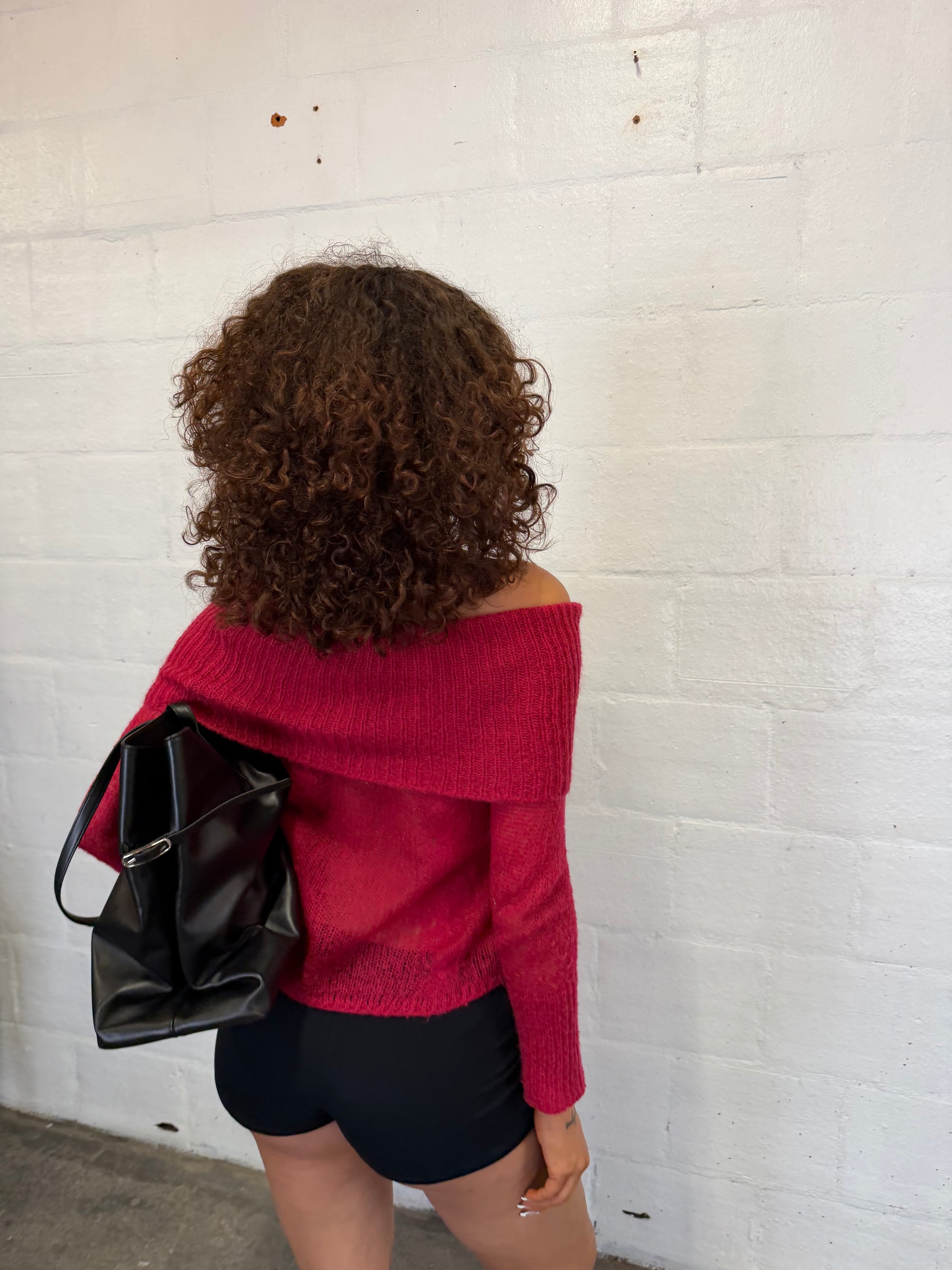Off-Shoulder Knit