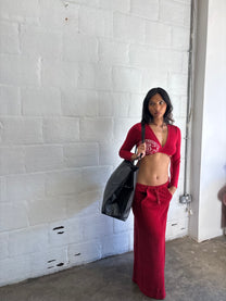 Red Wrap Top