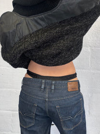 Knit Bomber Jacket