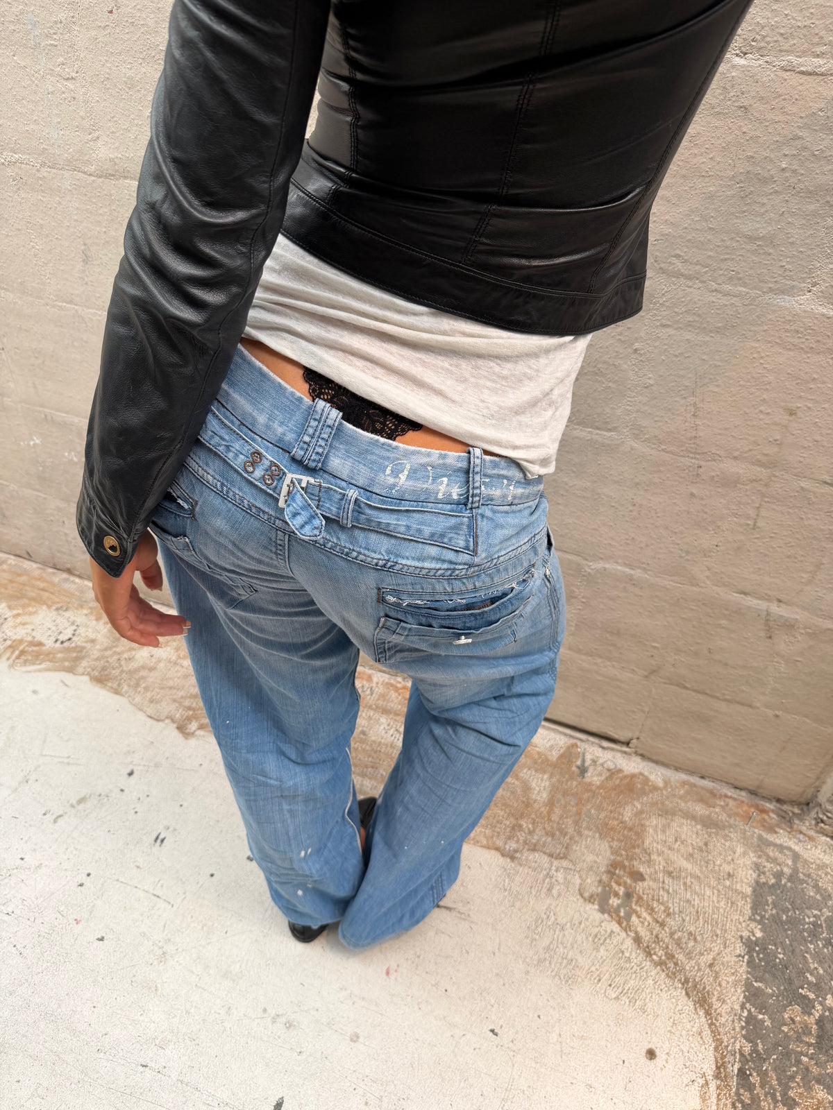 Deisel Distressed Baggy Jeans