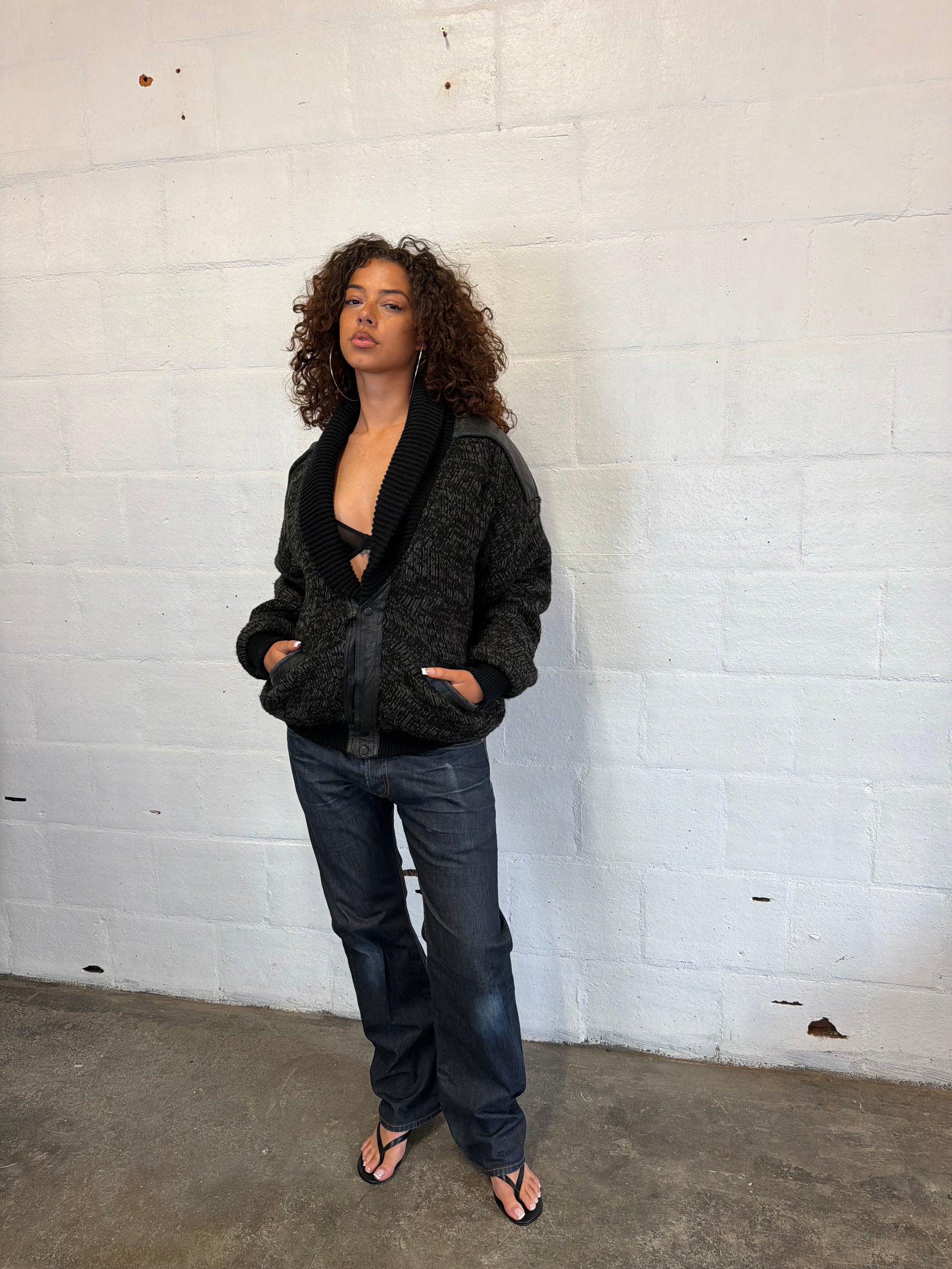 Knit Bomber Jacket