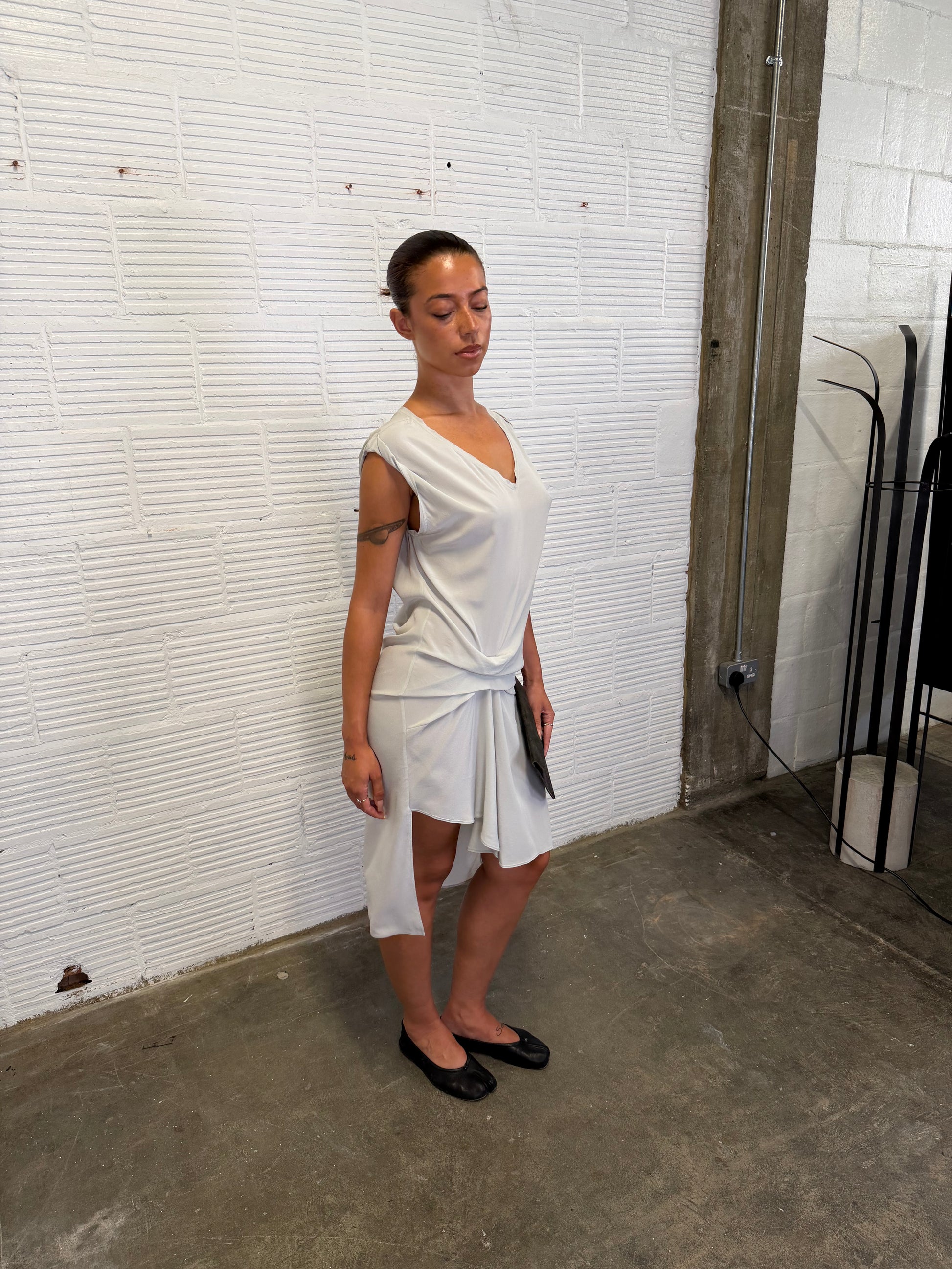 Slate Waterfall Dress