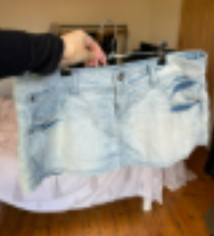 Denim Mini Skirt